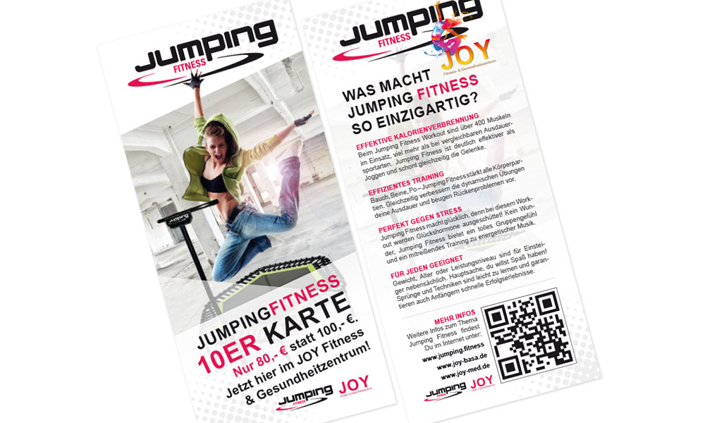 JOY Fitness- und Gesundheitszentrum - DIN lang Flyer