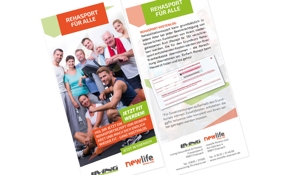 Rehasport-Flyer newlife Eisenach