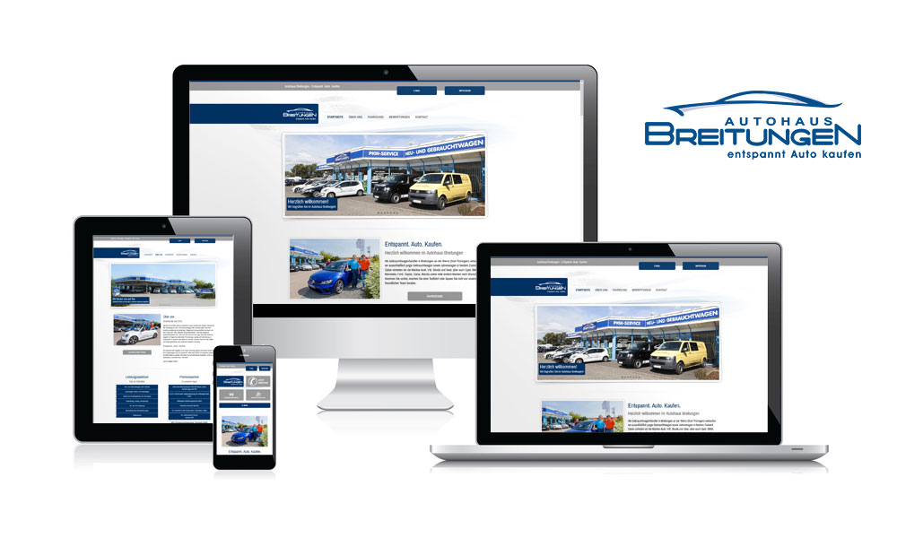 Webdesign-Referenz www.autohaus-breitungen.de