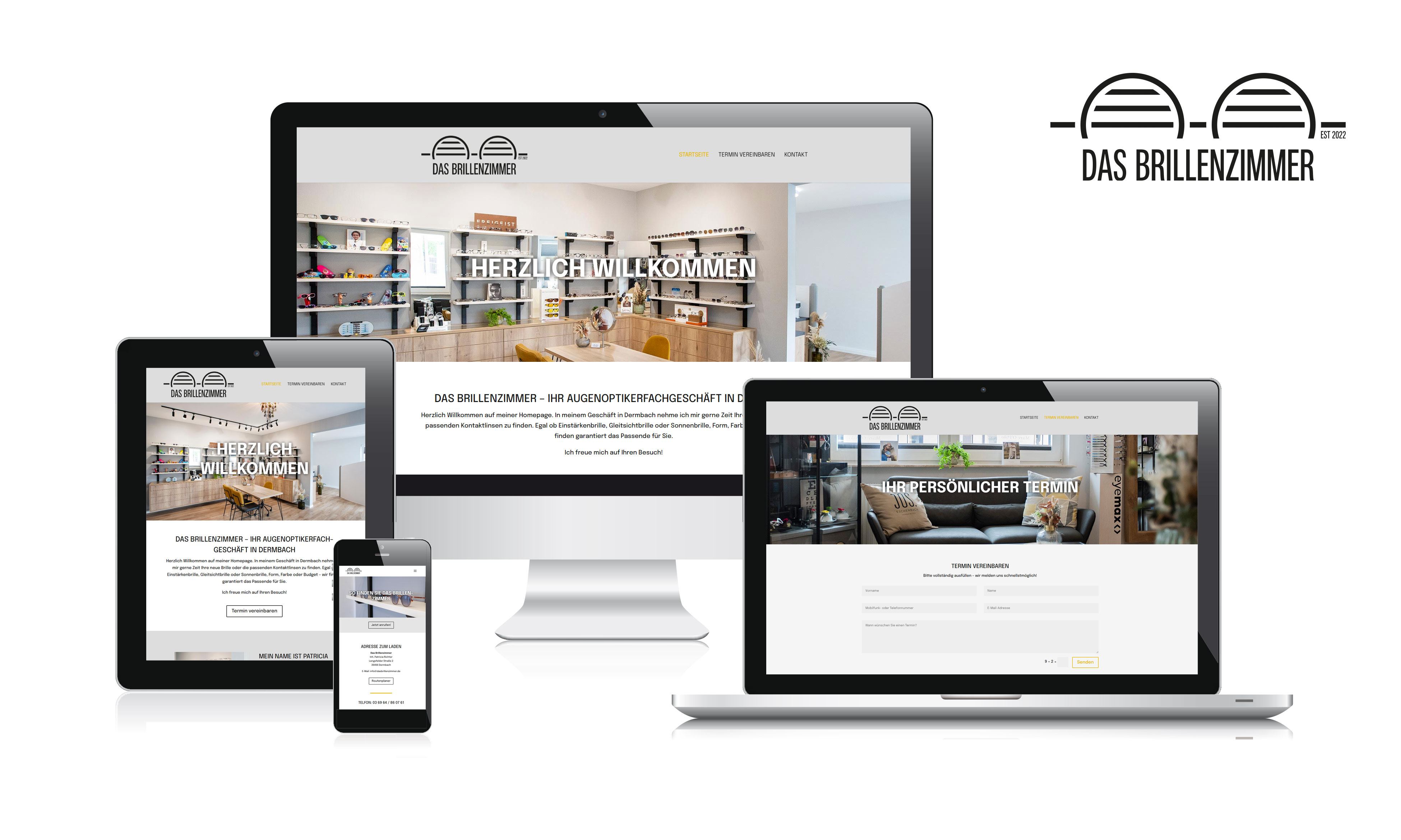 Webdesign-Referenz www.dasbrillenzimmer.de