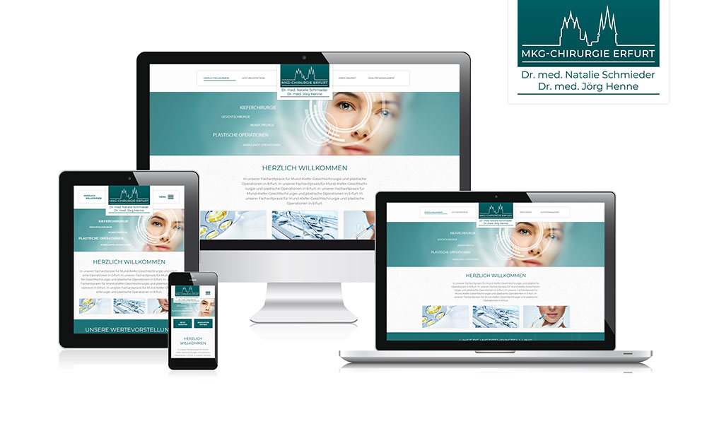 Webdesign-Referenz www.mkg-chirurgie-erfurt.de